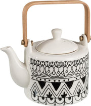 Dulaire Kleine Theepot Zwart Wit 0.6 L