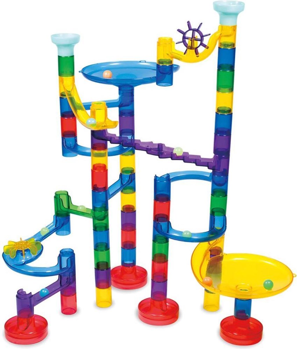 Galt Knikkerbaan Construction Glow Super Marble Run - Kunststof