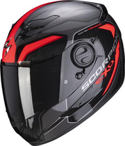 Scorpion EXO-490 Supernova Black Red Full Face Helmet S