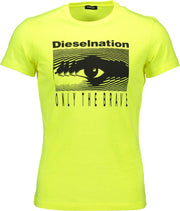 Diesel T-shirt Geel M Heren