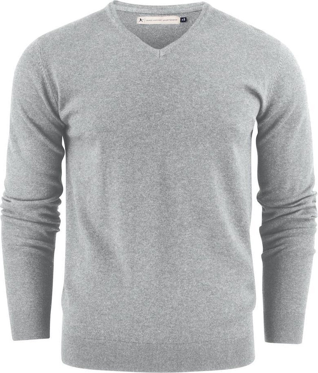 Harvest Ashland Trui Heren 2112507 Grijs Melange - Maat 3XL