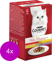 Gourmet Mon Petit Duo 6x50 g - Kattenvoer - 4 x Vlees