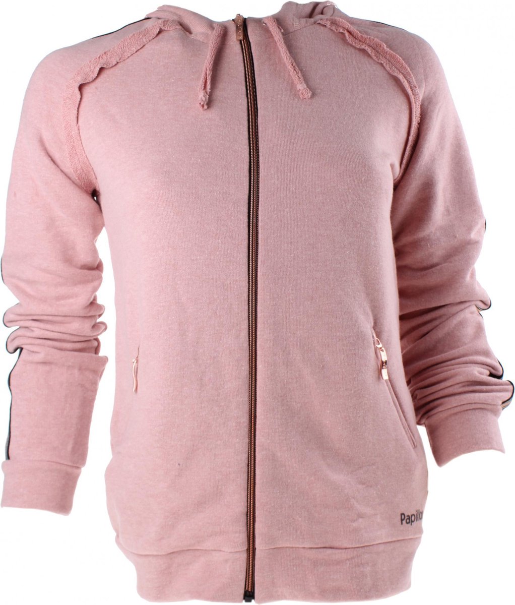 Papillon Vest Met Capuchon Dames Roze Maat Xs