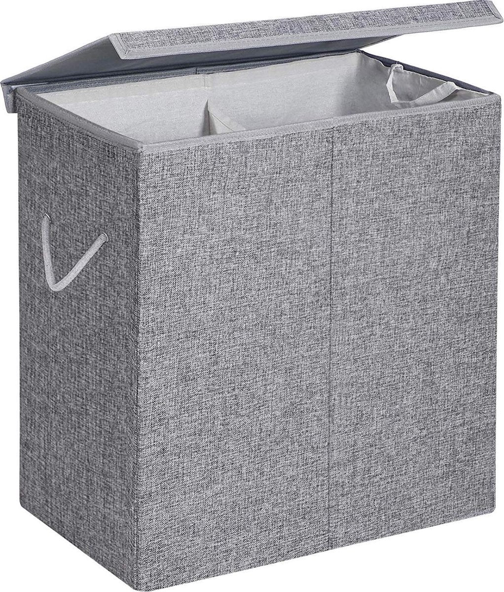 Nancy's Wasmand Grijs 142L - Wasmanden met Deksel - Wasmanden