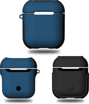 Mobigear Frosted Hard Kunststof Hoesje Blauw voor Apple AirPods