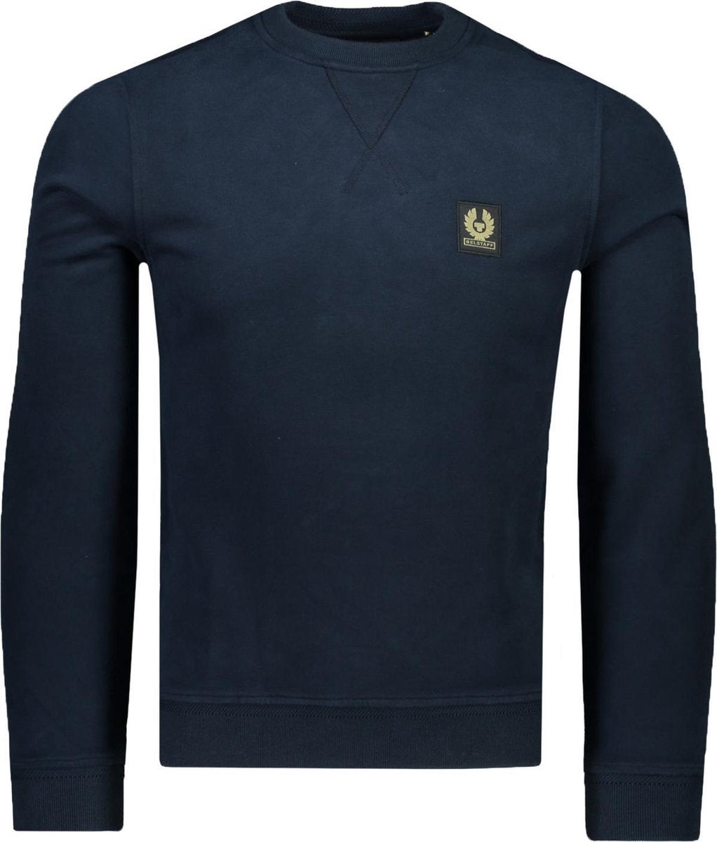 Belstaff Sweater Blauw Normaal - Maat L - Heren - Herfst/Winter Collectie - Katoen
