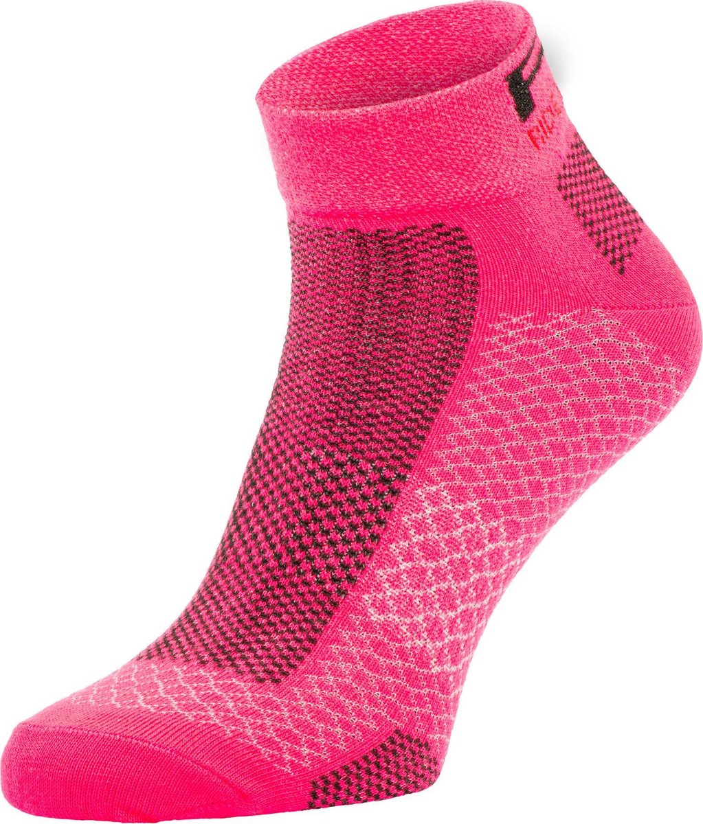 R2 Easy Fietssokken Roze/Zwart M (39 - 42)