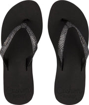 Reef Star Cushion Sassy Dames Slippers - Black/Silver - Maat 36