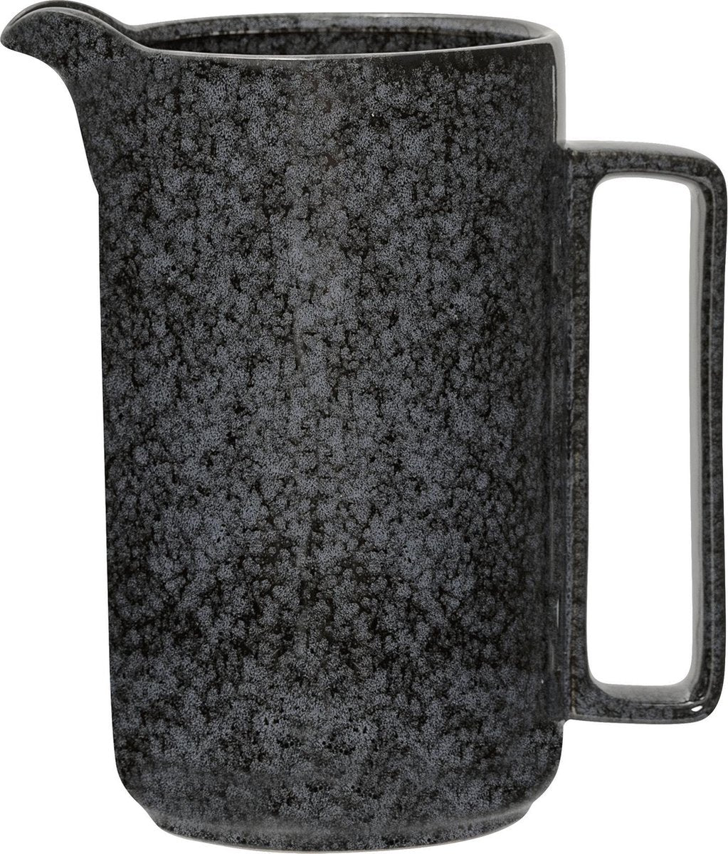 Bloomingville Noir - Waterkan - Stoneware - Zwart/Grijs