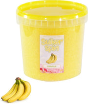 Suikerspinsuiker banaan 1 KG  suikerspin suiker in afsluitbaar emmertje