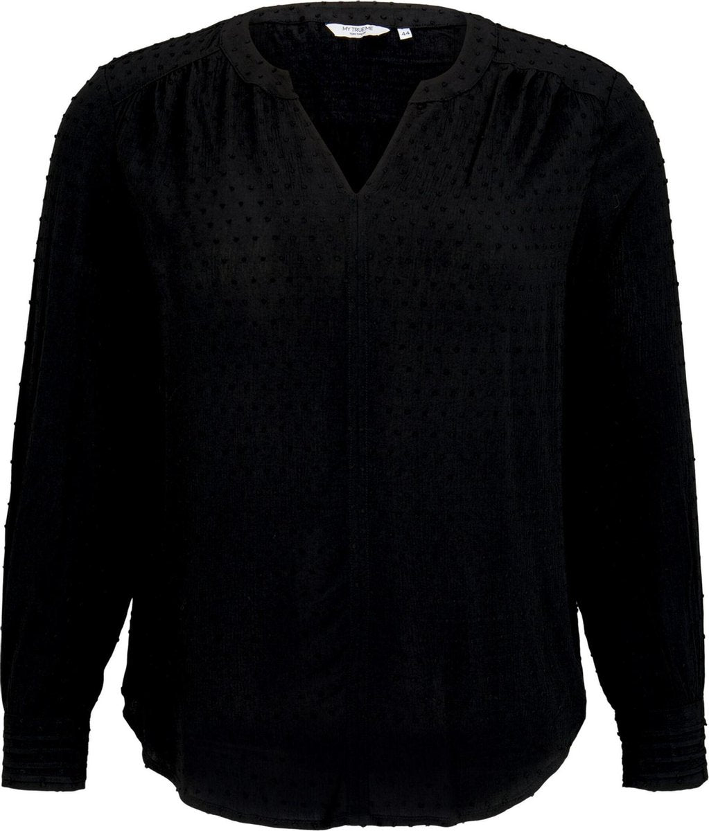 My True Me blouse Zwart-50 (5Xl)