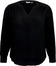 My True Me blouse Zwart-50 (5Xl)