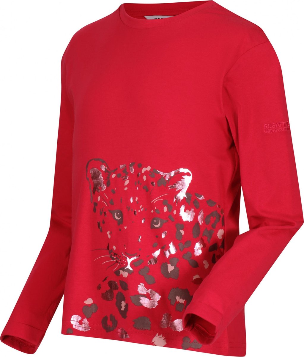 Wenbie Coolweave t-shirt met lange mouwen en print van Regatta voor kinderen