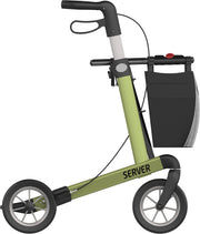 Rehasense Server zithoogte 62 cm - zachte comfort wielen - Large  olive groen- Gewicht 7