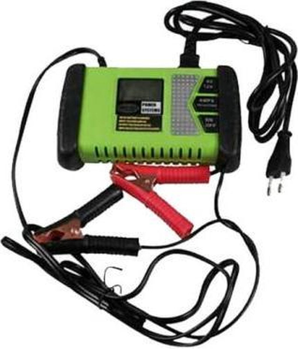 Höfftech acculader - 6/12 Volt  5.0A - Met LCD-display