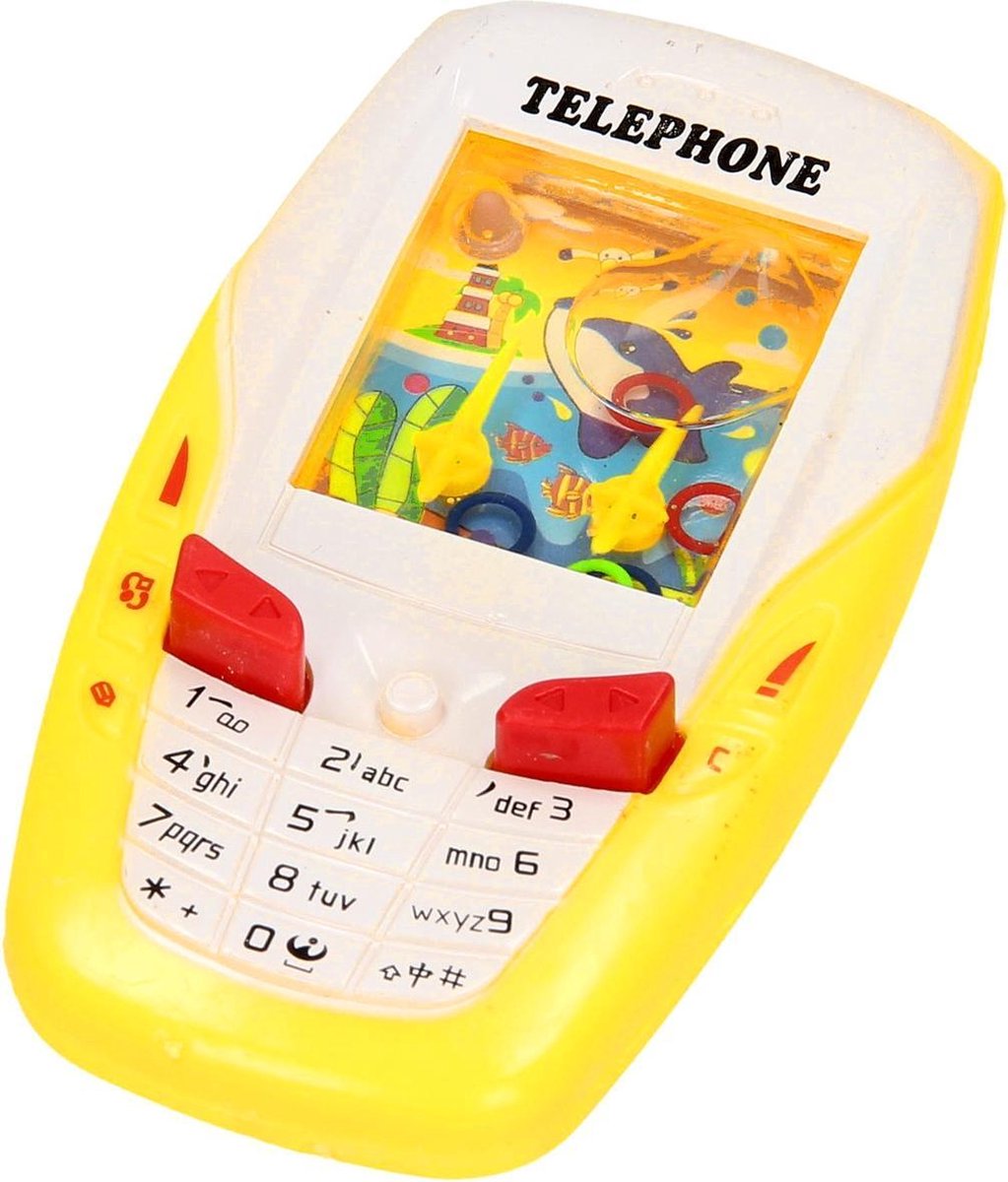 Lg-imports Telefoon Met Spel Junior 11 X 6 Cm Geel