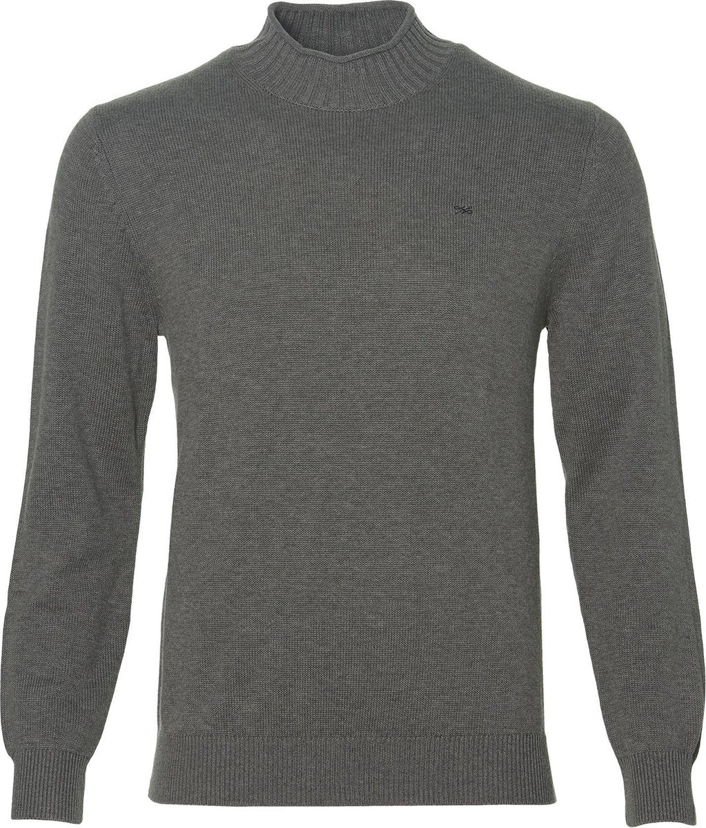 Hensen Pullover - Slim Fit - Grijs - 3XL Grote Maten