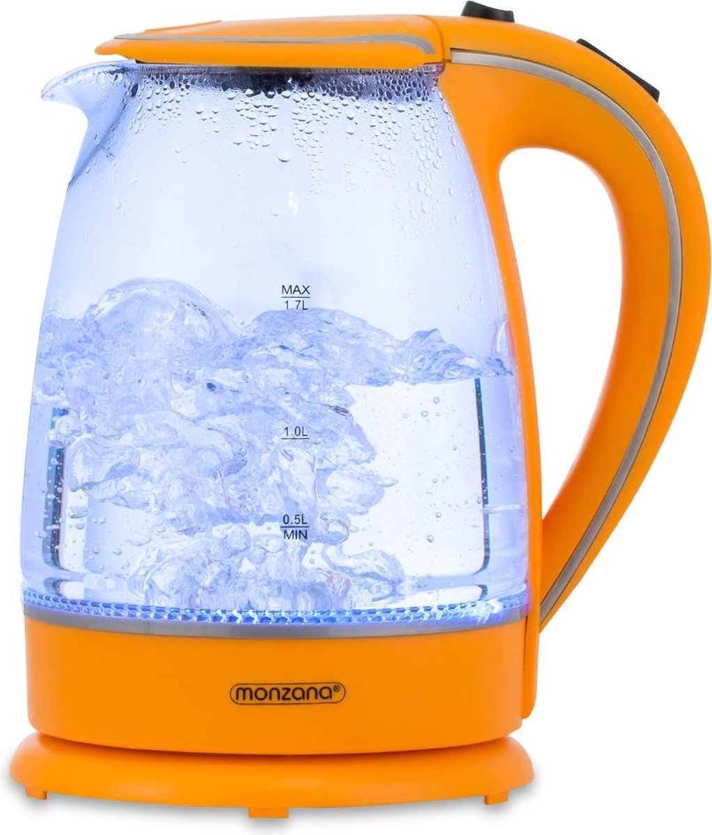 Deuba Waterkoker Oranje Glas 1