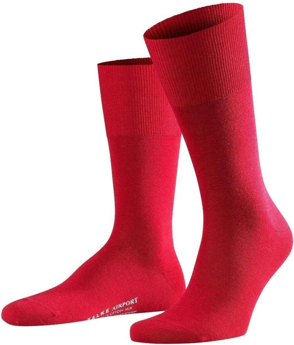FALKE Airport Heren Sokken - Scarlet - Maat 43-44