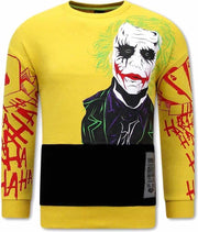 TONY BACKER JOKER Heren Sweater - Geel - Maten: L