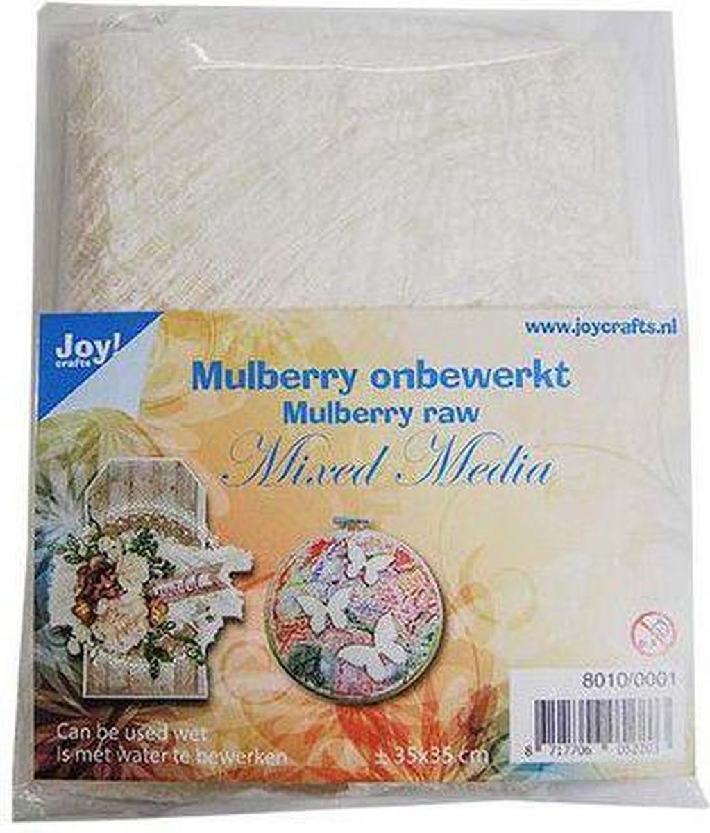 Joy!Crafts / Mulberry Onbewerkt voor Mixed Media ong. 35x35 cm / Natuurlijke vezels