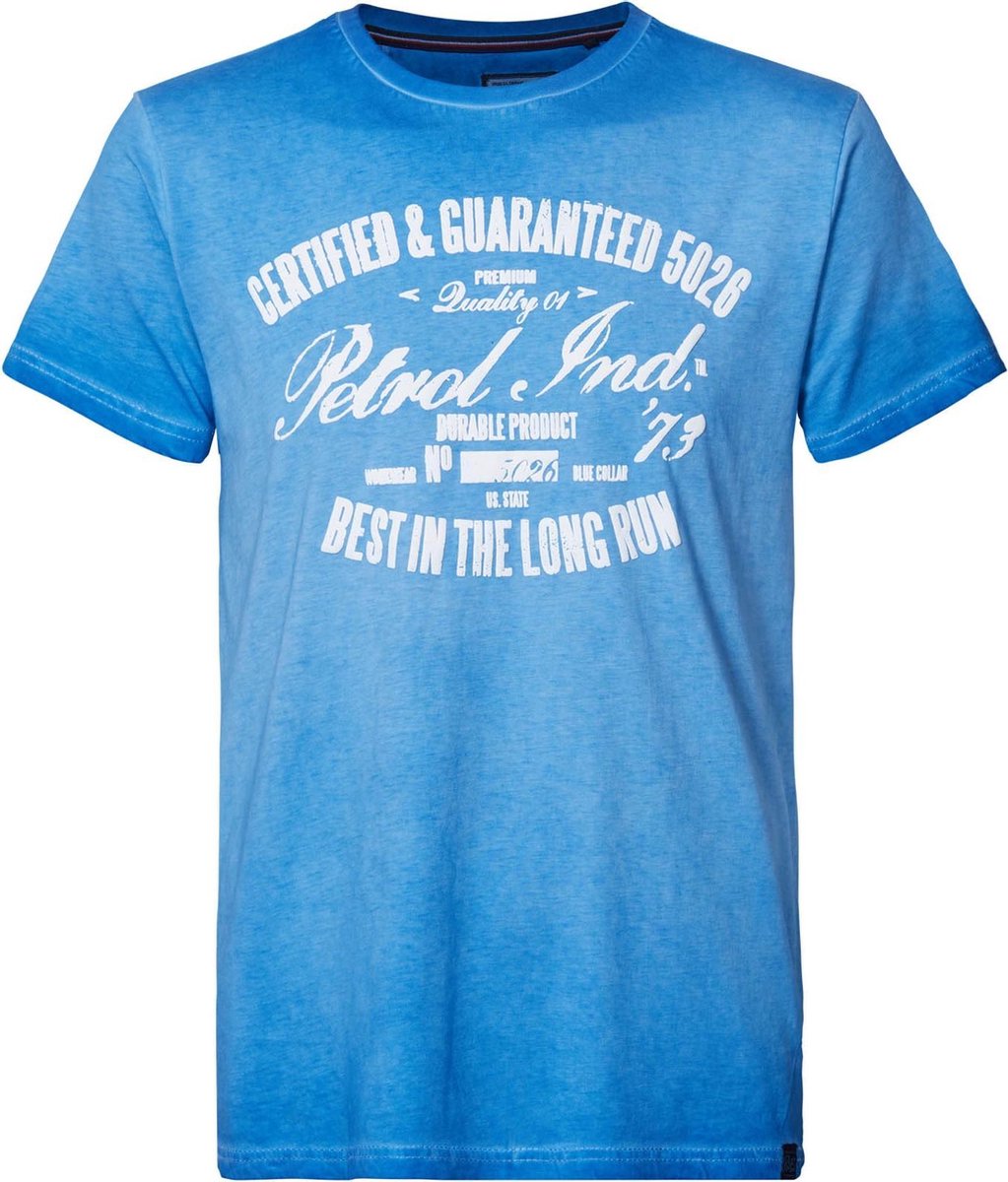 Petrol Industries - Heren Artwork t-shirt - Blauw - Maat XS