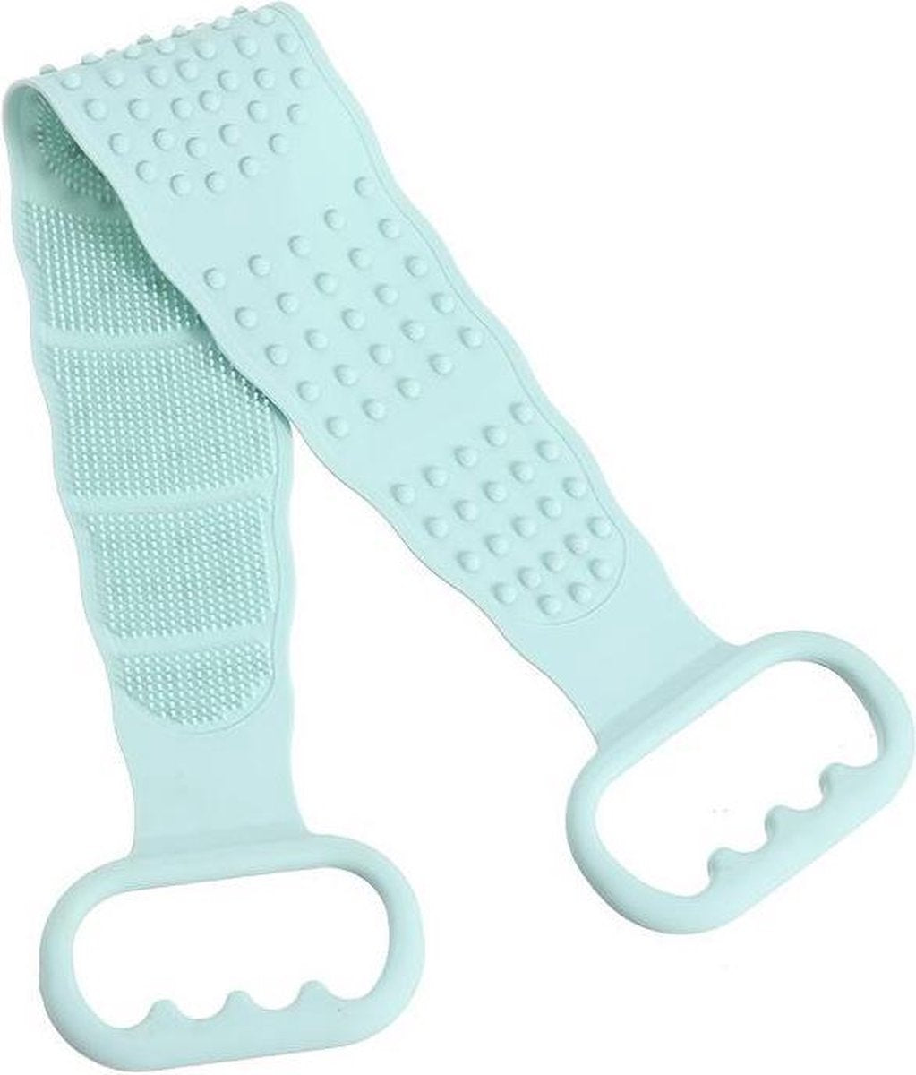 rubberen rug scrubber - lichaam scrubbed - handdoek - douche - bad - Groen