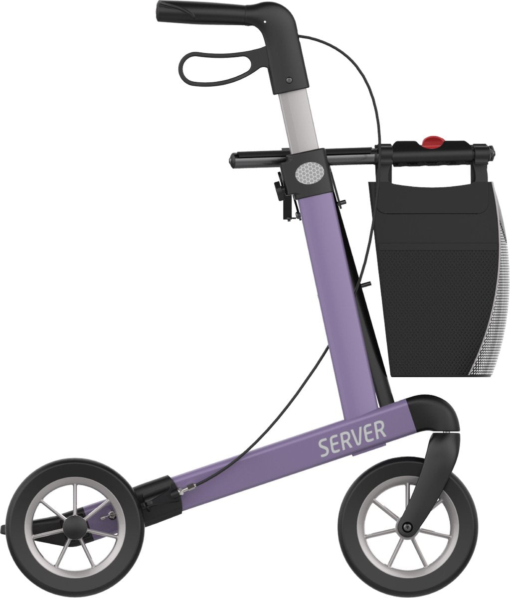 Rehasense Server zithoogte 62 cm - zachte comfort wielen - Large  paars - Gewicht 7