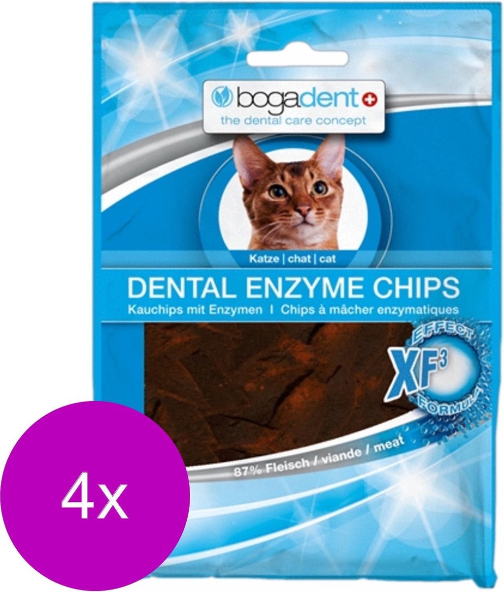 Bogadent Dental Enzyme Chips 50 g - Gebitsverzorging - 4 x Kip