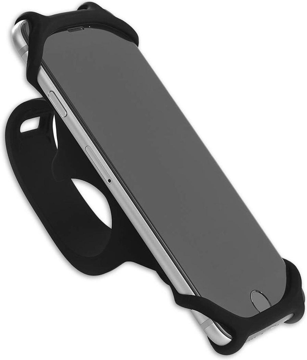 Lynx - Telefoonhouder Universeel - Siliconen - 4 tot 6 inch - Zwart