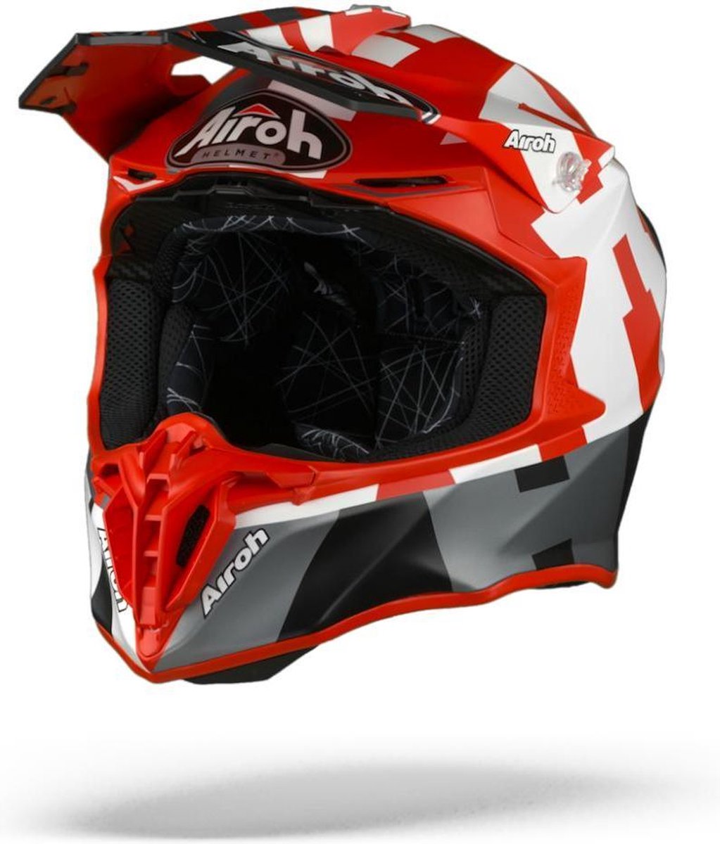 Airoh Twist 2.0 Frame Rood Mat Crosshelm - Motorhelm - Maat XL