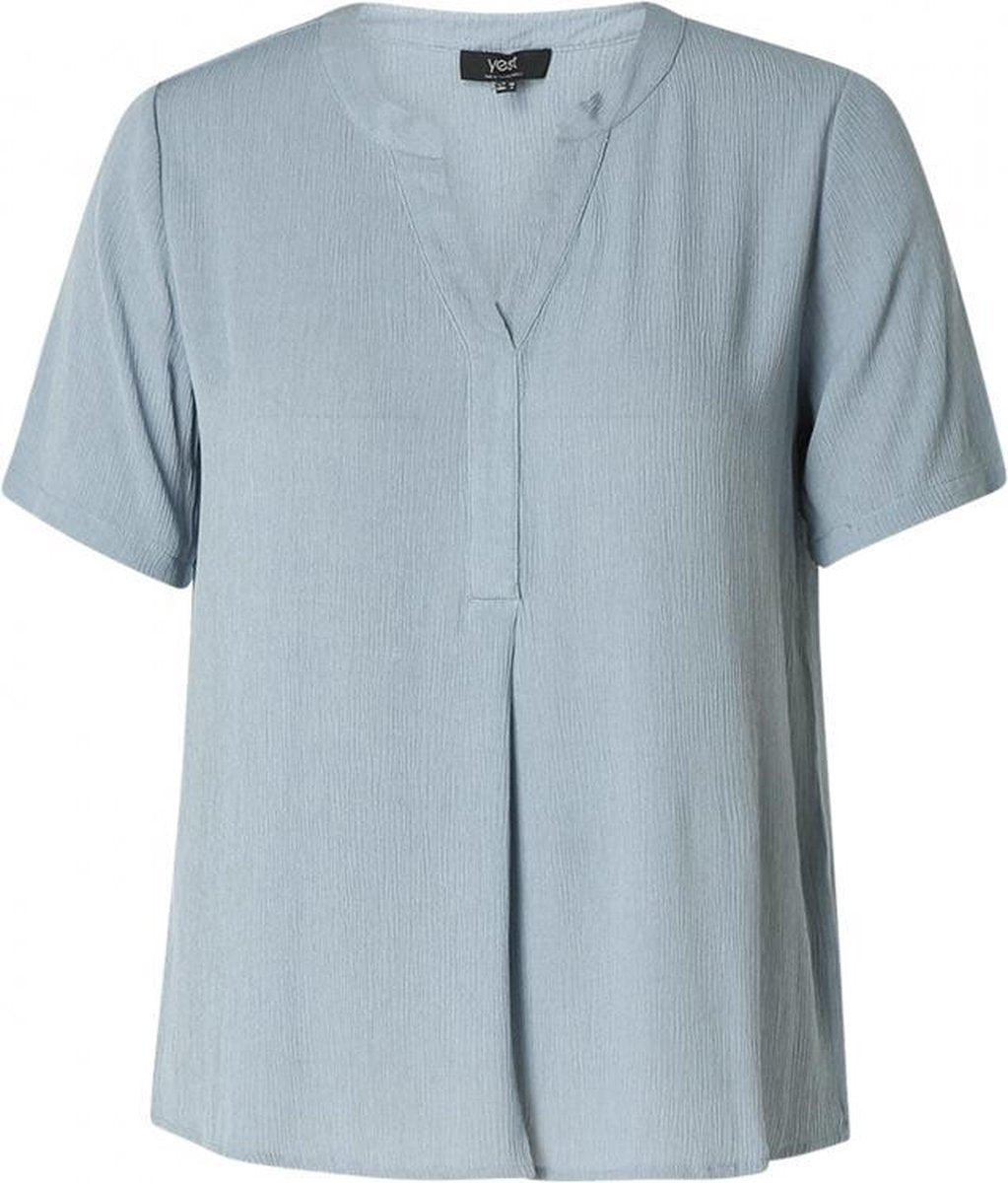 YEST Gwenisha Blouse - Grey Blue - maat 36