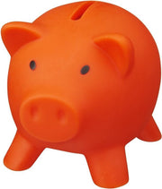 Oranje varken mini spaarpot/spaarvarken 9 cm - Dieren spaarpotten/spaarvarkens