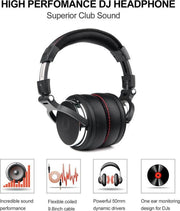 Oneodio Bekabelde Hoofdtelefoon Professionele Studio Dynamische Stereo DJ-hoofdtelefoon Met Microfoon HIFI Headset Monitoring Voor Muziektelefoon