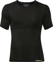 Knapman Zoned Compression Shirt (Ronde hals) 2.0 Zwart | Compressieshirt voor Heren | Maat XXL
