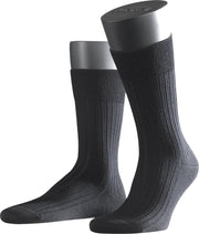 FALKE Bristol Pure HerenSok 14415 - Zwart 3000 black Heren - 43-44