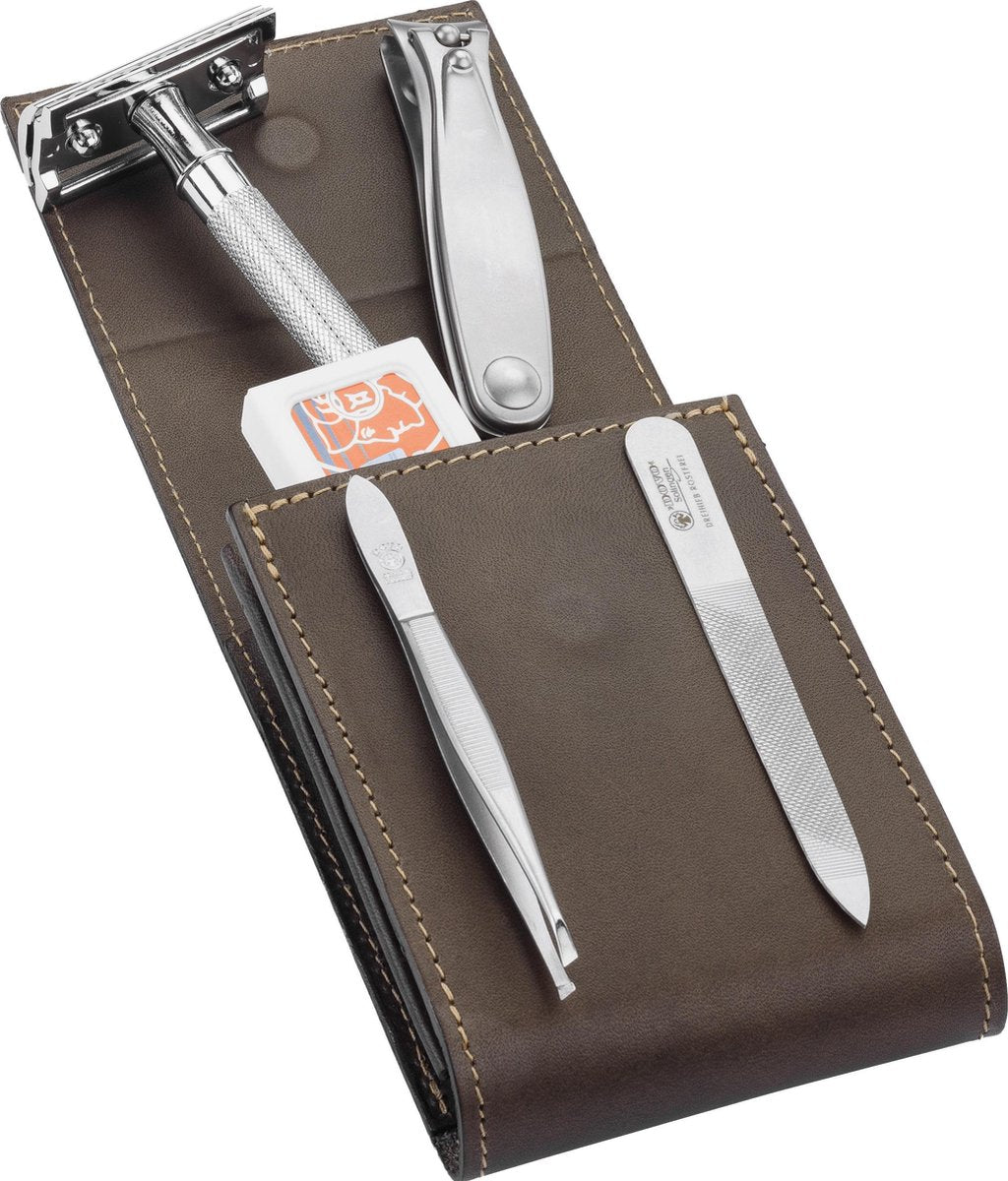 Scheerset Travel - Safety Razor - 5-delig