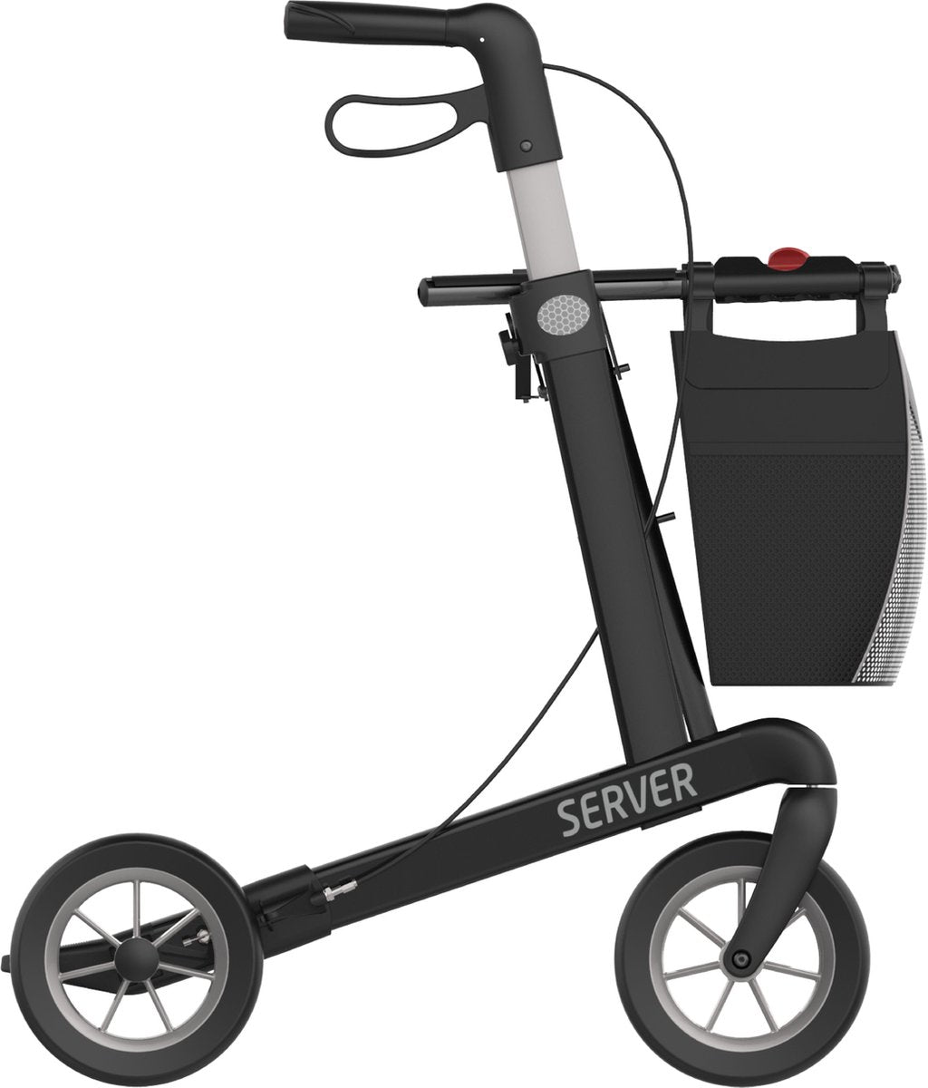 Rehasense Server zithoogte 62 cm - zachte comfort wielen - Large  zwart - Gewicht 7