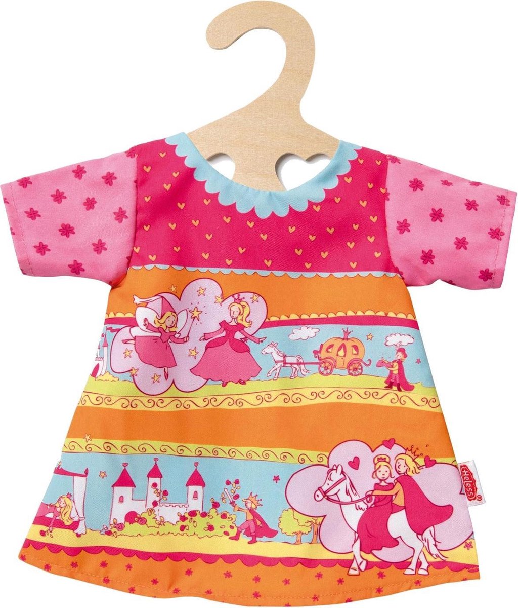 Heless Poppenjurkje Roze/oranje Voor Pop Van 35-45 Cm