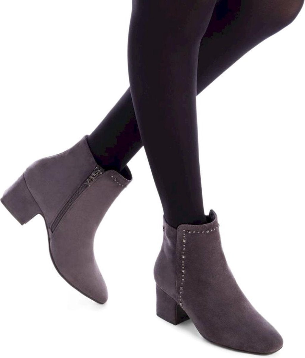 Xti - Enkel laarzen - Vrouw - 35111 - darkgray