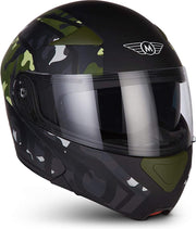 MOTO F20 Runner Camo systeemhelm Flip-Up scooterhelm
