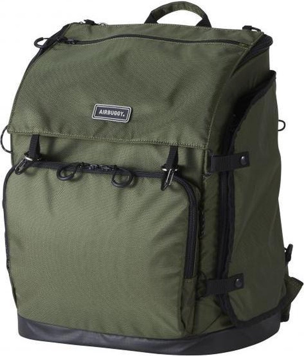 Airbuggy hondentas carrier 3 manieren forest groen 31x25x41 cm