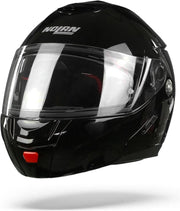 Nolan RPHA 11lassic N-Com 003 Glossy Black Systeemhelm - Motorhelm - Maat S
