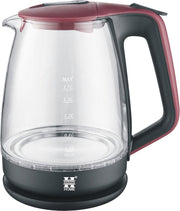 Herzberg Waterkoker 1.7L - LED licht - Rood