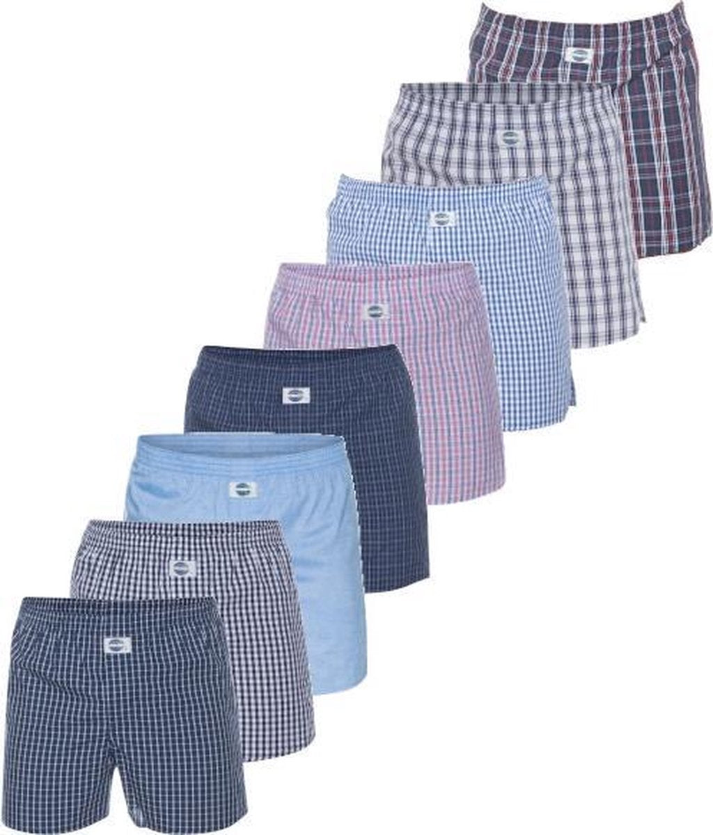 DEAL 8-pack heren boxershorts - ruit