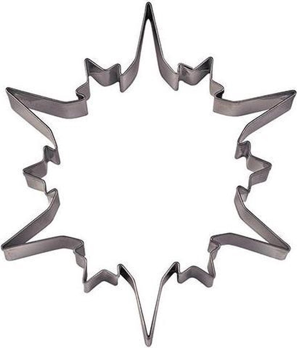 Uitsteker RVS - sneeuwvlok / ijskristal 7.5cm - St�dter