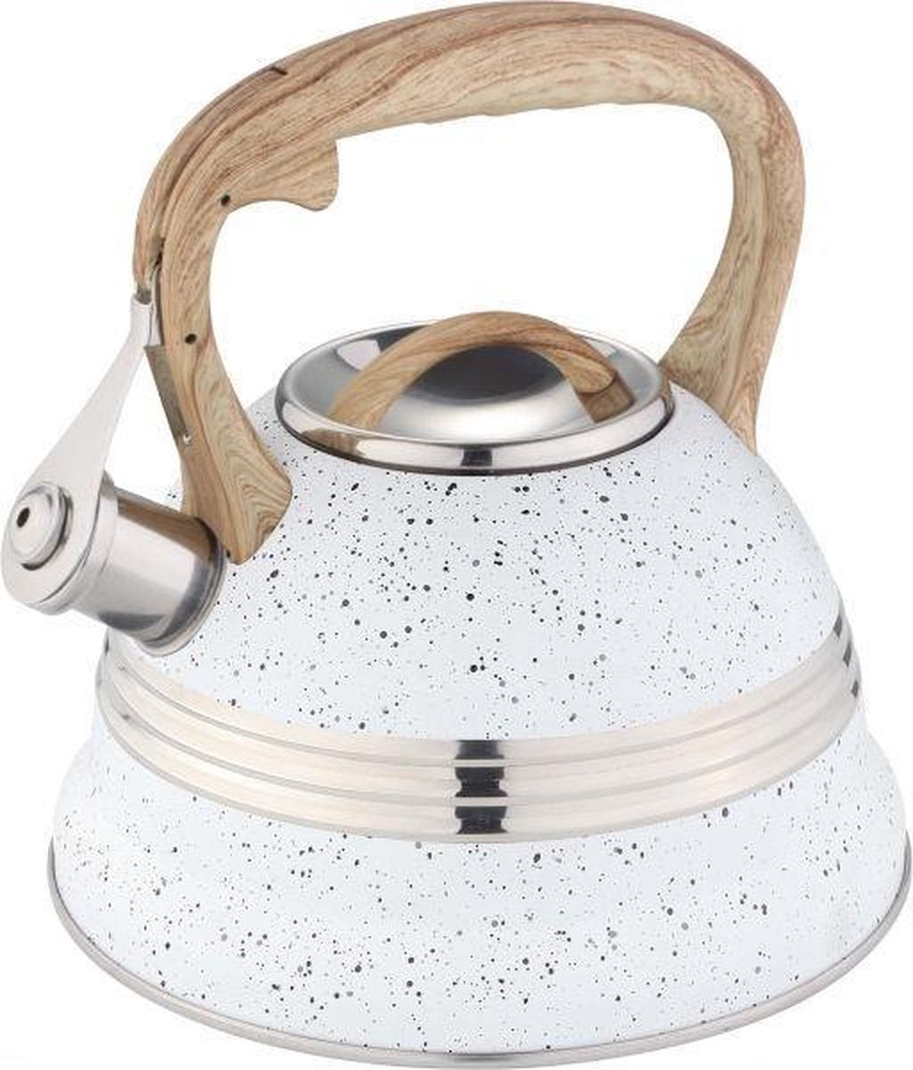 Edënbërg White Line - RVS Luxe Fluitketel - 3.0 liter - Wit