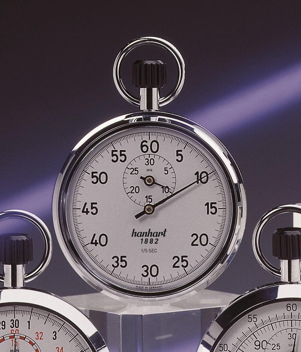 Hanhart stopwatch mechanisch 112.0101-00 - 1/5 sec - 30 min.