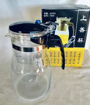 Theepot-filter setsysteem 900 ml  voor 3-4 glazen thee  Uniek theefilter potje voor het zetten van losse thee