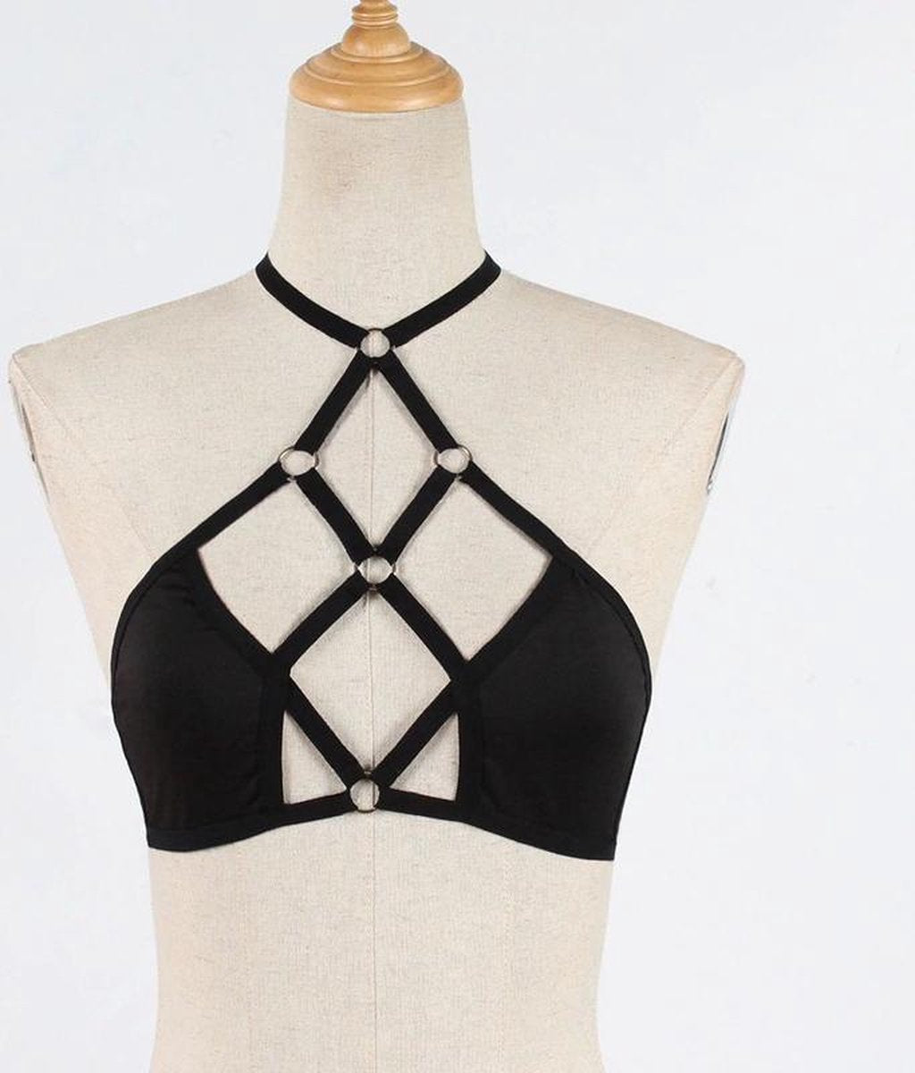 Sexy BH | Hollow out | Bandage | Zwart lingerie |